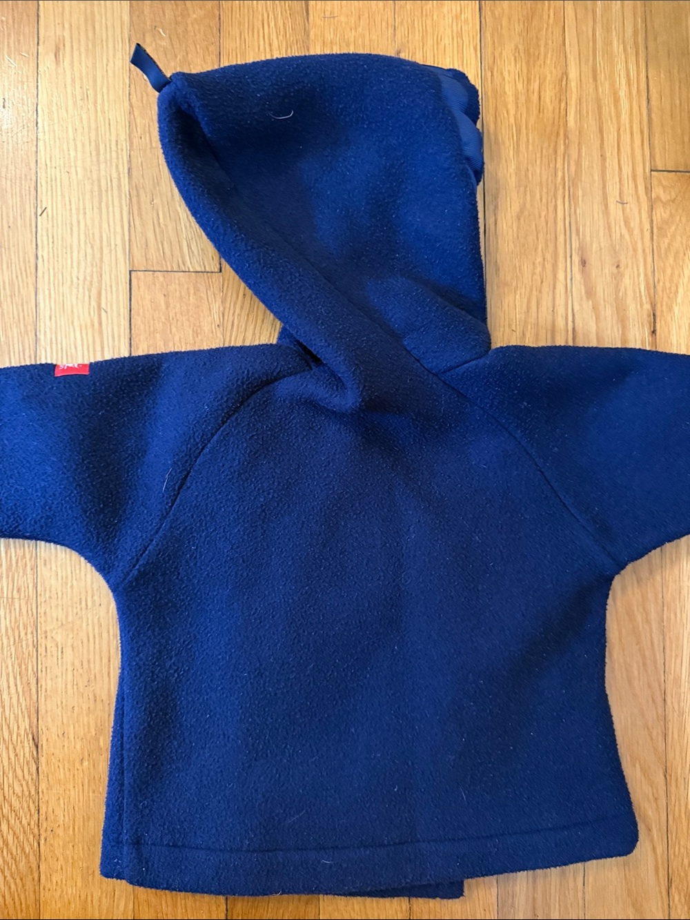 Widgeon Hooded Fleece Jacket, Navy, size 9 months - Picture 3 of 3